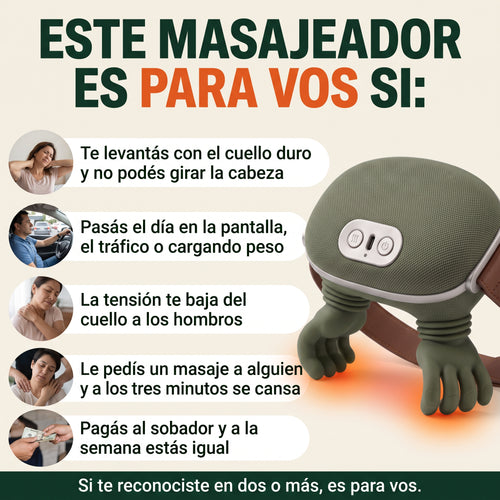 Masajeador Shiatsu MitaLabs®