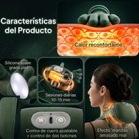 Masajeador Shiatsu con Calor® — Cuello, Hombros y Espalda · Sin Cables