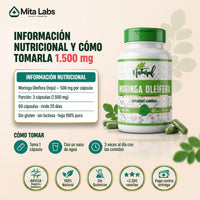 Moringa Oleífera Natural · 60 cápsulas