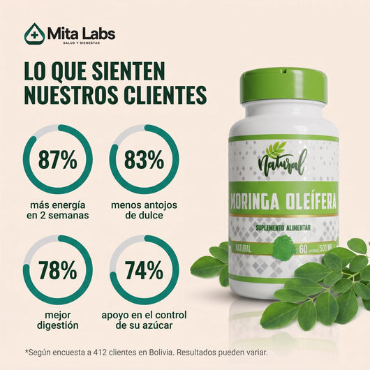 Moringa Oleífera Natural · 60 cápsulas