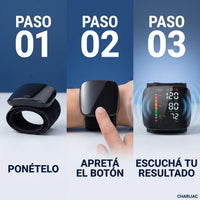 Tensiómetro Digital de Muñeca® — Voz en Español + Recargable USB-C