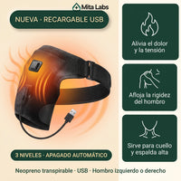 Hombrera Térmica MitaLabs — Calor 3 Niveles | Alivio de Hombro, Cuello y Espalda