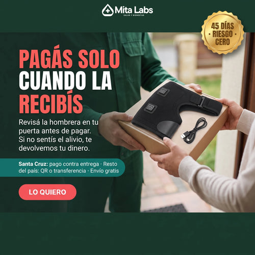Hombrera Térmica MitaLabs — Calor 3 Niveles | Alivio de Hombro, Cuello y Espalda